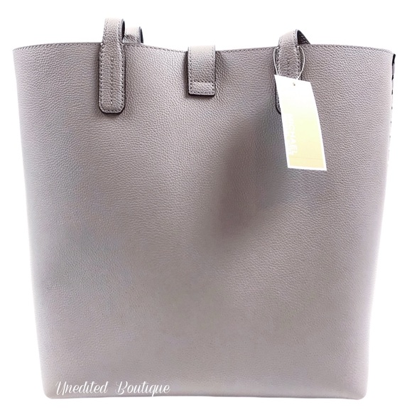 MICHAEL KORS Karson Pearl Grey Leather Tote Bag - Picture 4 of 10